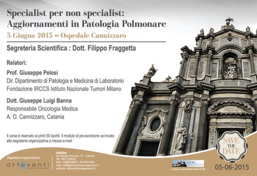 SPECIALIST PER NON SPECIALIST: AGGIORNAMENTI IN PATOLOGIA POLMONARE