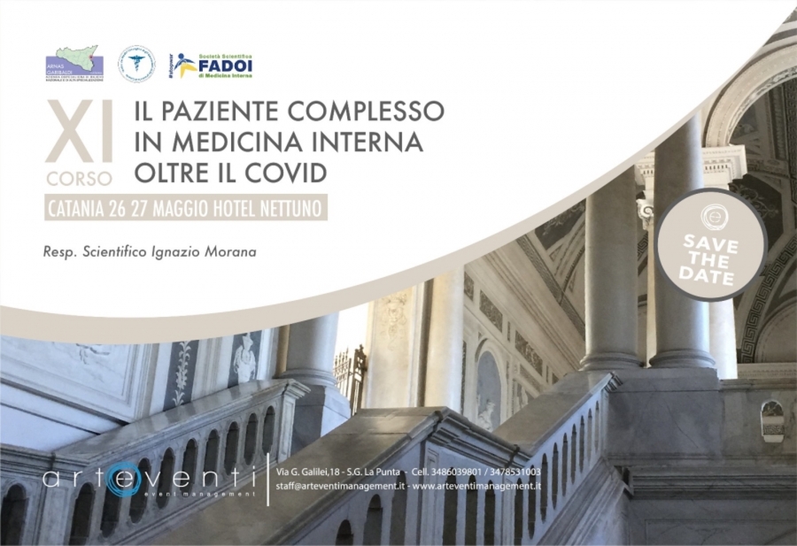XI CORSO - IL PAZIENTE COMPLESSO IN MEDICINA INTERNA OLTRE IL COVID - 26/27 MAGGIO 