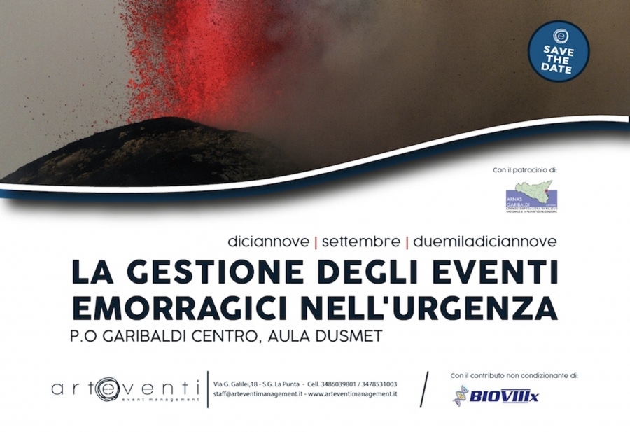 La gestione degli eventi emorragici nell'urgenza - P.O Garibaldi Centro 19-09-2019 